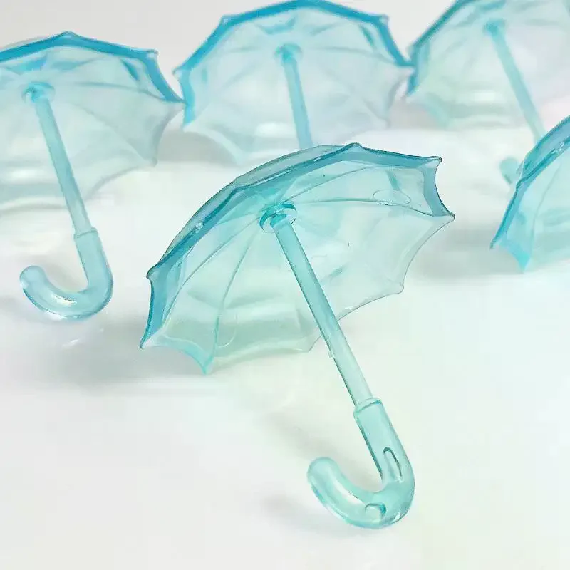 1 pz casa delle bambole in miniatura ombrello in plastica trasparente modello accessori per mobili per la decorazione della casa delle bambole bambini giochi di imitazione giocattoli