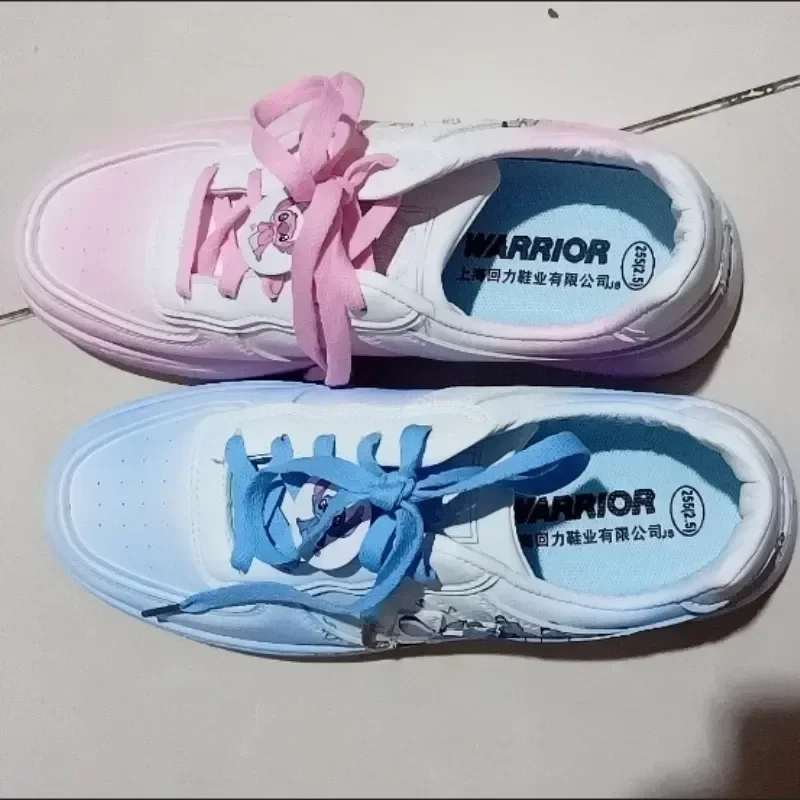 Disney Stitch-Zapatillas de dibujos animados de Ángel para mujer, zapatos de tabla versátiles y transpirables para parejas, zapatos de ocio para estudiantes, Y2k, novedad de verano