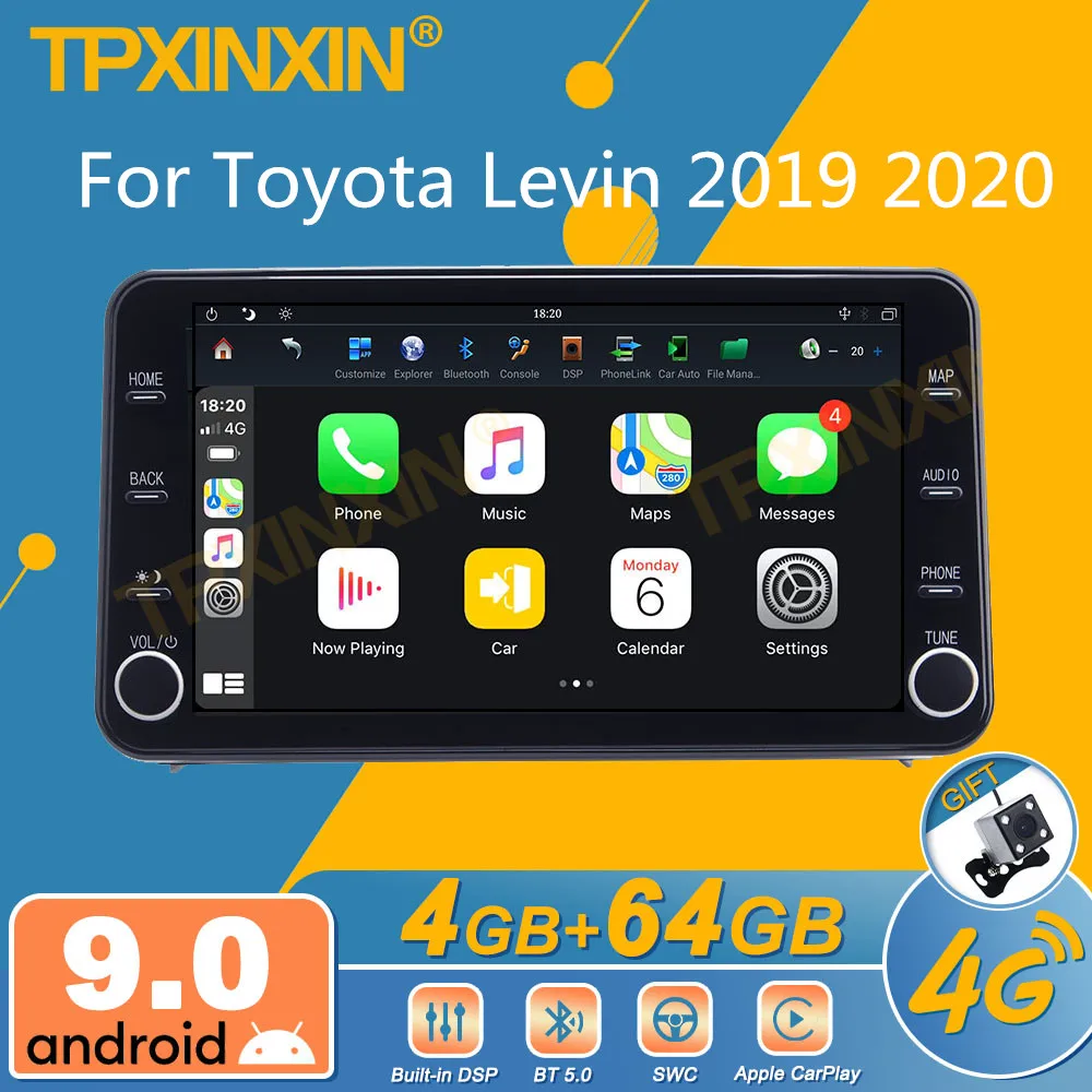 

For Toyota Levin 2019 2020 Android Car Radio 2Din Stereo Receiver Autoradio Multimedia Player GPS Navi Head Unit Screen