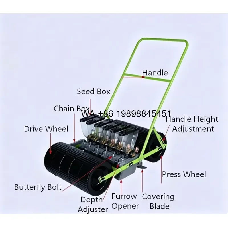 Wmwmnu Hand Push Precision Vegetable Seed Planter for Carrot Spinach Coriander Onion Cabbage Small Seed Sowing Garde