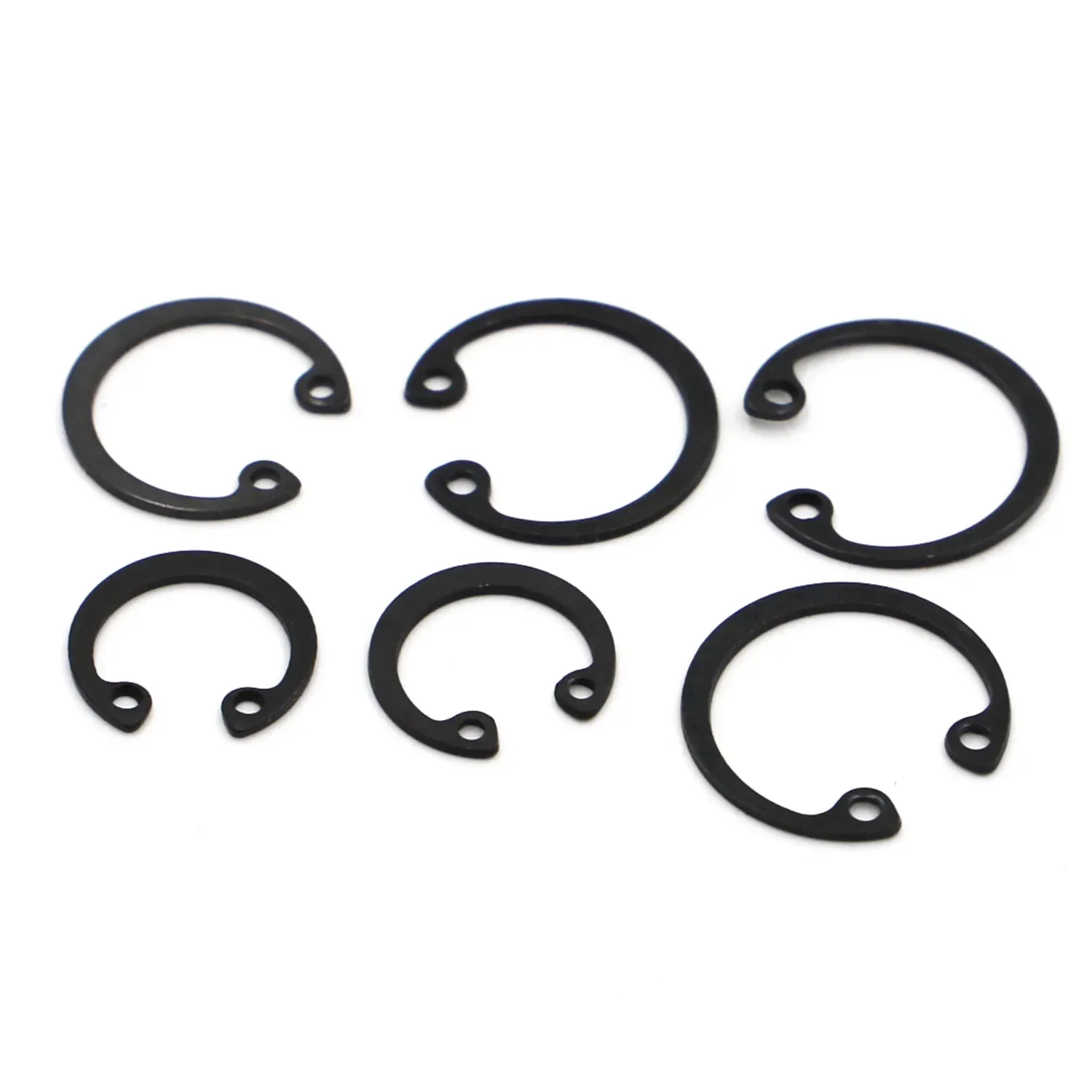 Circlip GB893 M8~M50 C Clips Snap Retaining Ring For Hole Black 65 Manganese Steel Washer Internal Retaining Ring Shaft CircliP