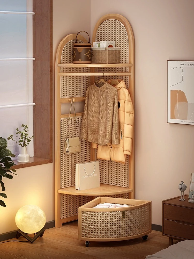 Hanger floor to ceiling bedroom corner coat rack drying rack household clothes rack hanging hanger