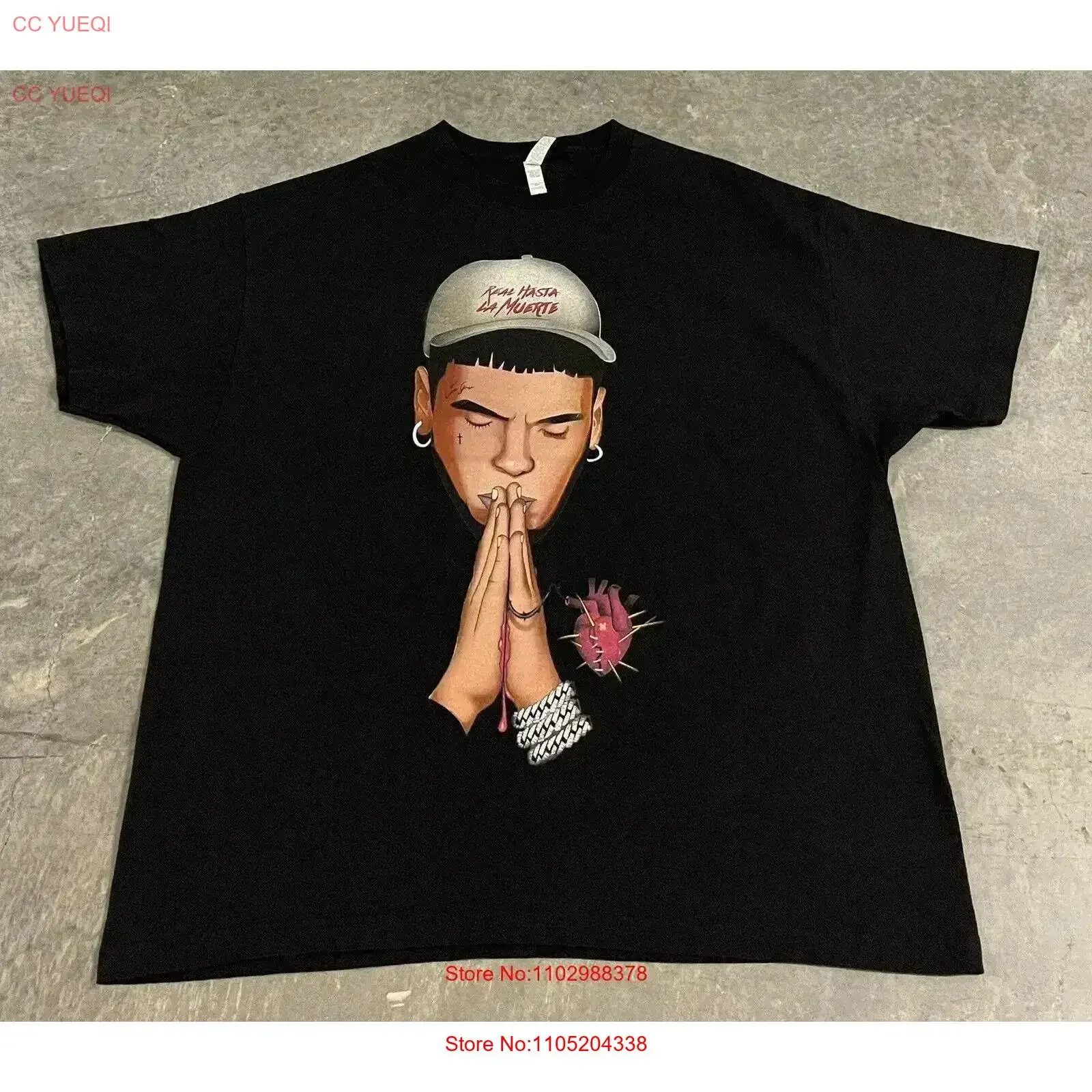 ANUEL AA Reggaeton Real Hasta La Muerta T Shirt Adult 2XL vintage Washed Soft homme Slightly Breathable Stretched vintage