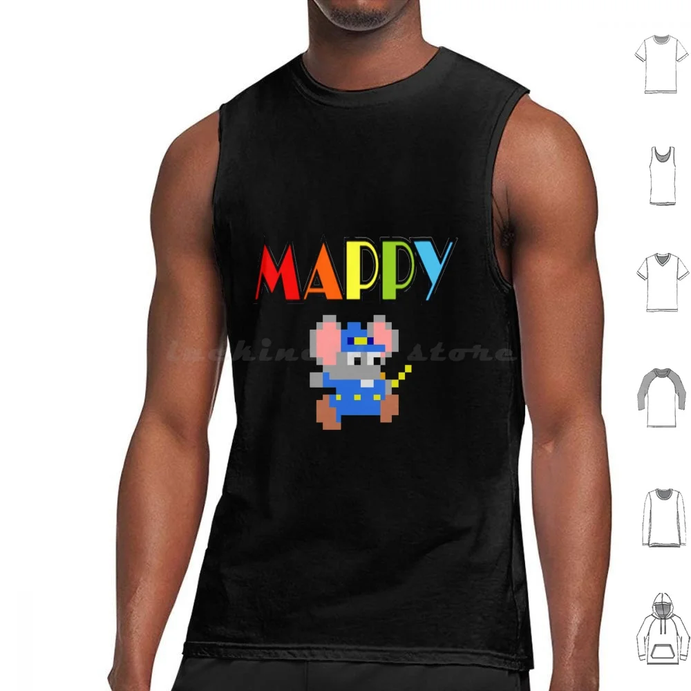 Mappy Tank Tops Vest Sleeveless Mappy Retro Video Games Videogames Help Fun Ideas Birthday Retrogamer