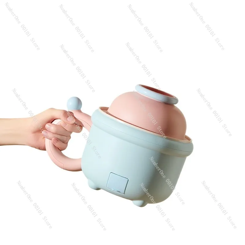 Mini Electric Cooking Pot for Dorm Small Multi Cooker Steamer Fryer Boil Noodles Portable One Person Hot Pot Compact Kitchen