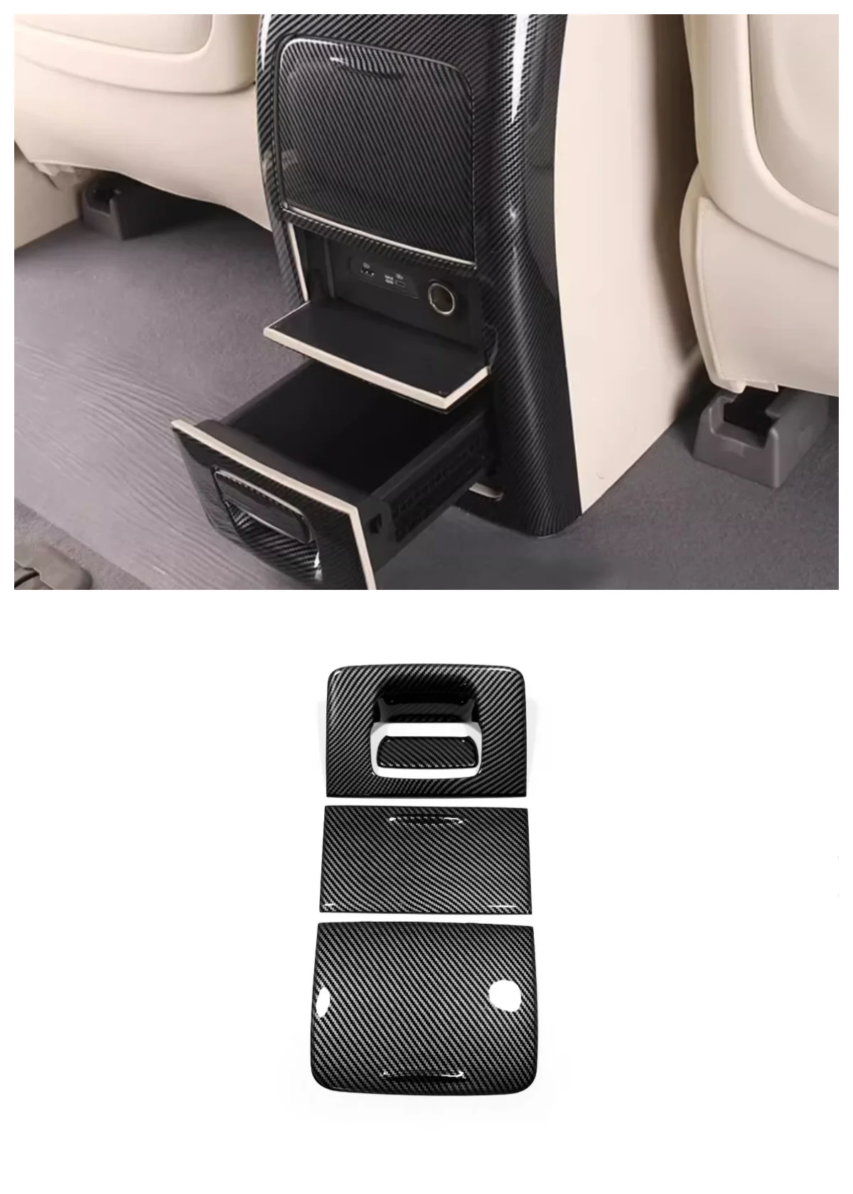 

Suitable for Dongfeng VOYAH Dreamers 2022 2023 2024 rear kick panel decorative frame ABS Auto Parts