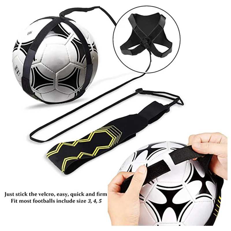 Soccer Ball Juggle Bags Children Auxiliary Circling Belt Kids Football Training Equipment Kick Solo Soccer Trainer Football Kick