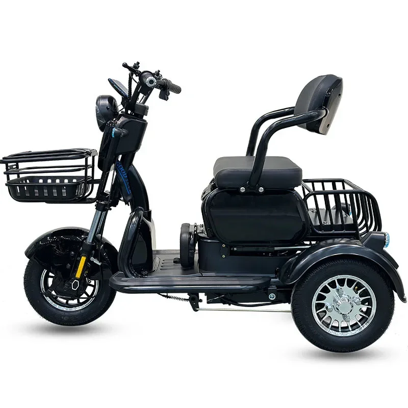 2024 800W EV Tricycle 3 Wheel Electric Tricycle Trike for Sale