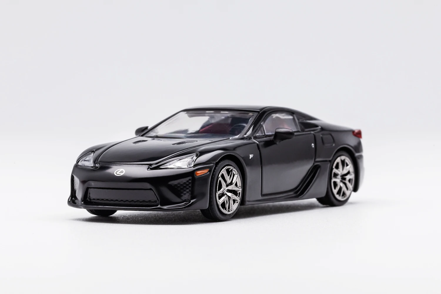 Modello di auto in lega pressofusa 1:64 LFA con base e vetrina in acrilico - Giocattolo regalo da collezione con replica di supercar in metallo