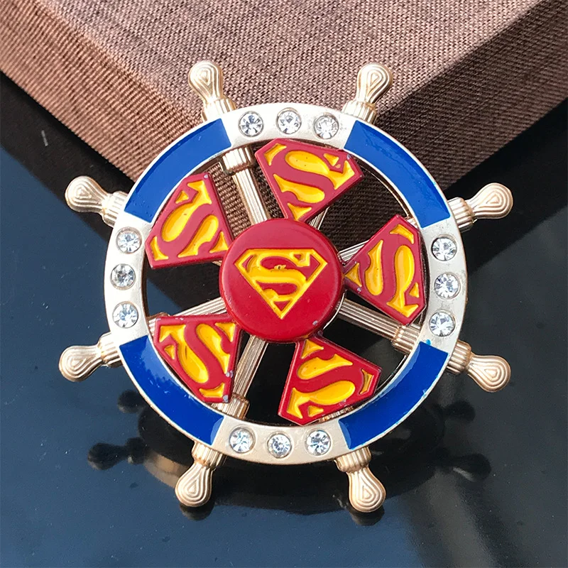 New Double-Layer Finger Gyro Metal Stress Relieving Finger Gyro Creativity Hand Spinner Kids Fingertip Stress Relief Toys