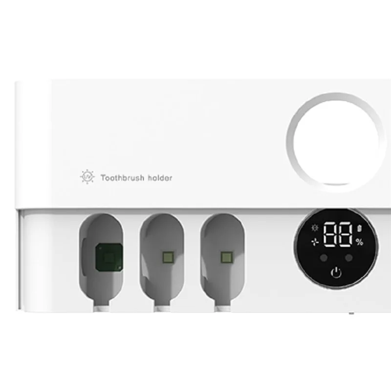 

AD-Automatic Induction Toothbrush Holder, 5600Mah Rechargeable, Cordless Wall-Mounted Bathroom Toothbrush Holder