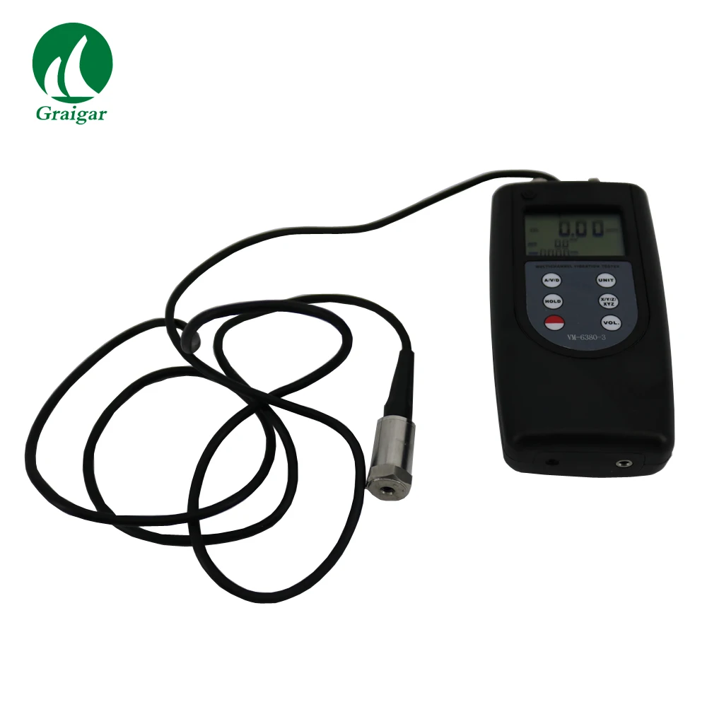 New VM-6380-3 Three Channel Vibration Meter Used for Measuring Periodic Motion