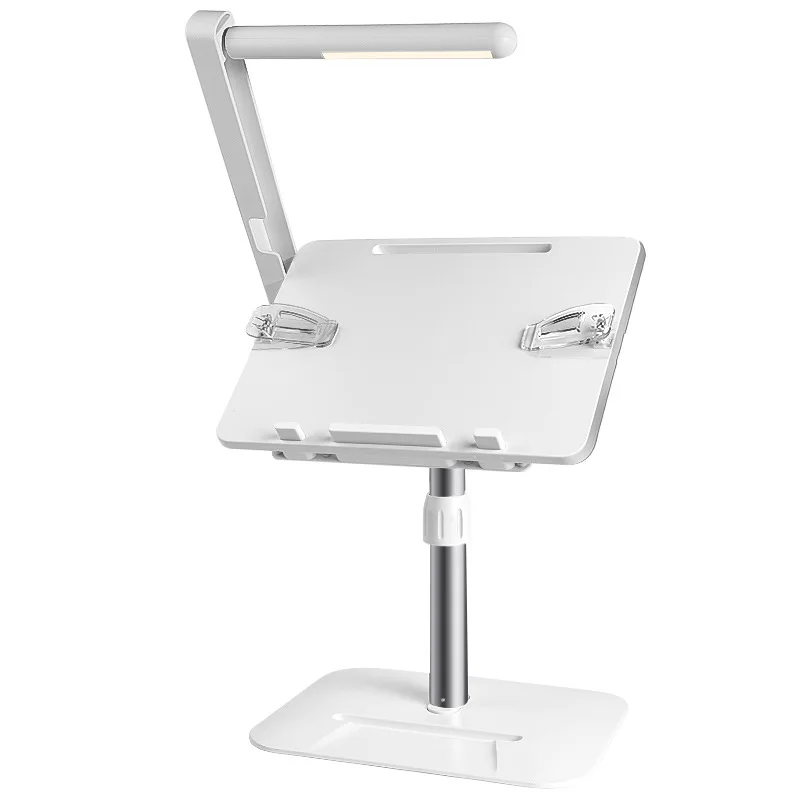 

Angle Adjustable Reading Stand with light Multifunction Lifting Tablet Holder Laptop Bracket Desktop Bookshelf