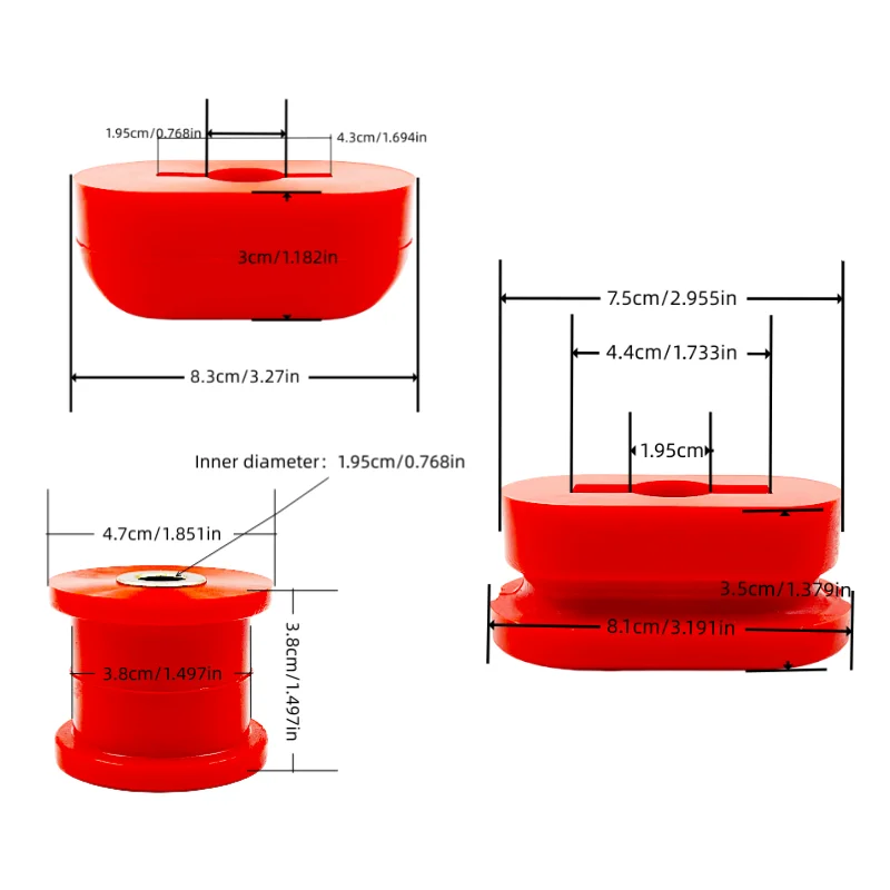 ゴルフMK4 R32 99-06用、アウディA3 S3 TT用、セアト・レノ1870用、シュコダ・オクタビア用ロワードッグボーンエンジンマウントポリウレタンブッシュ