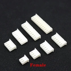 50Pcs JST XH2.54 2/3/4/5 Pin Terminals Plastic Shell Male Plug + Female Socket Wire Connector XH 2.54 2P 3P 4P 5P 6P 8P 10P-16P