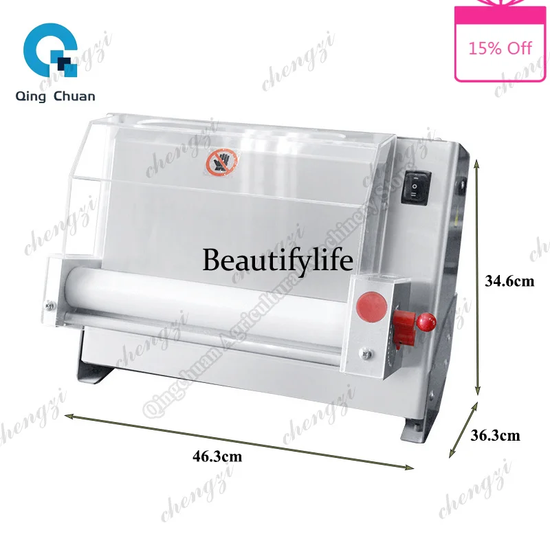 E5556Pizza Forming Machine Commercial Stainless Steel 3-15 Inch Large Semi-automatic Pizza Blank Machine Desktop Dough Press Ma