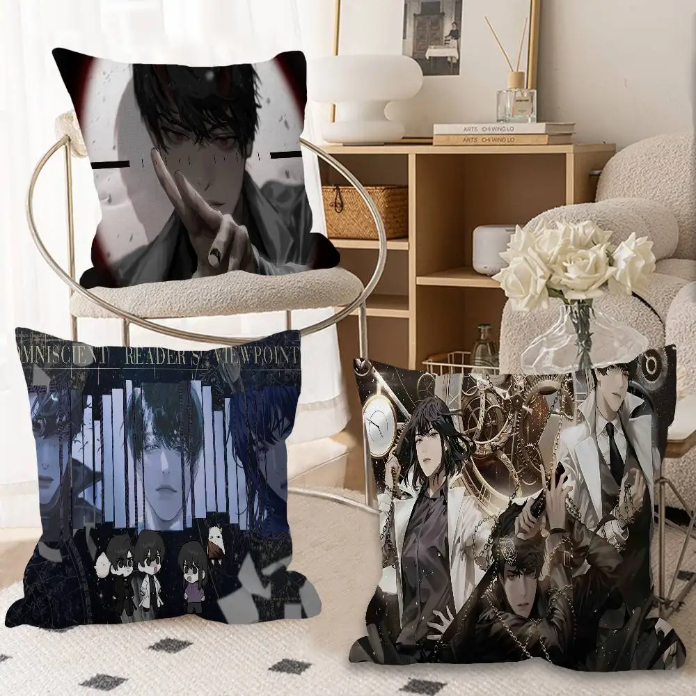 Anime Omniscient R-Reader V-Viewpoint Cushion Cover Inches Farmhouse Decor Home Throw Pillow Covers for Couch Decorations