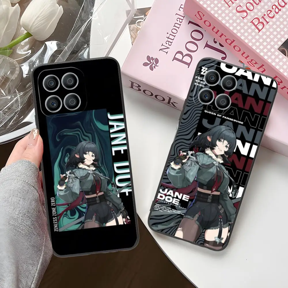 حافظة هاتف Zenless Zone Zero Jane Doe لهاتف Honor 90 80 70 60 50 30 20 10 9 8 7 Pro S SE Lite 5G طباعة ملونة واقية جميلة