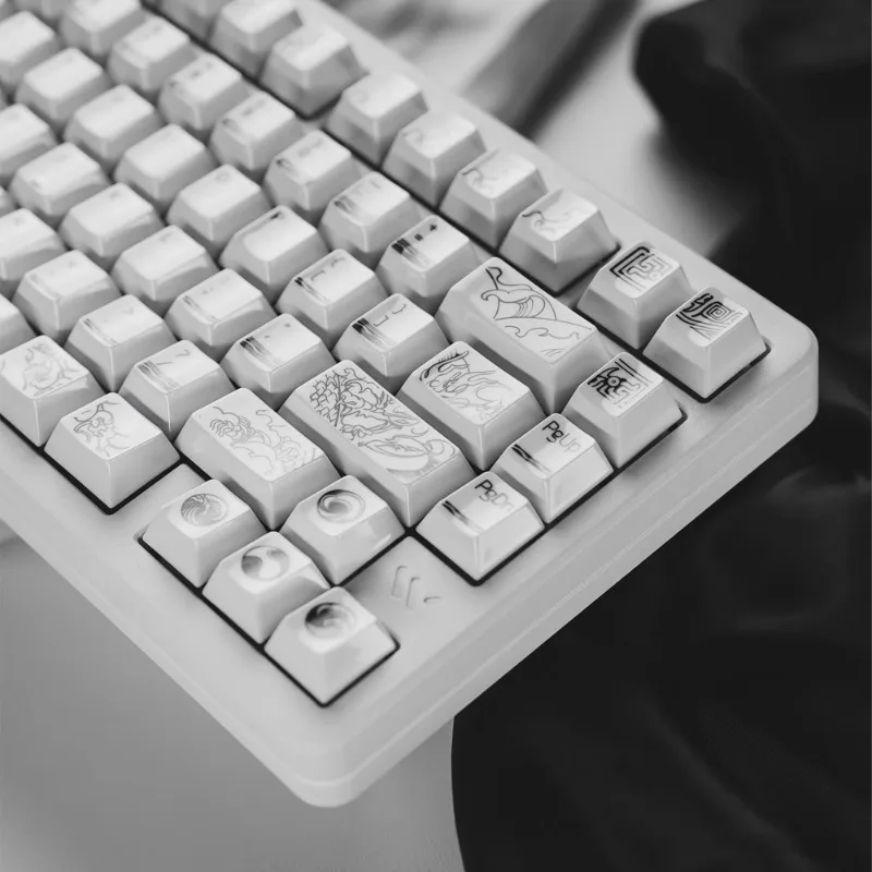 Womier Ceramic Keycaps Set Cherry Profile Longteng Sihai Customized Keycaps for Mechanical Keyboard Pc Gamer Accessories Gift