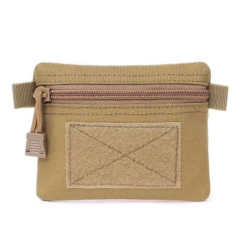 

Тактический кошелек Molle EDC, портативный кошелек для кемпинга, пешего туризма, охоты, мини-поясной сумки, кошельки, уличный держатель для карт на молнии, карман для ключей