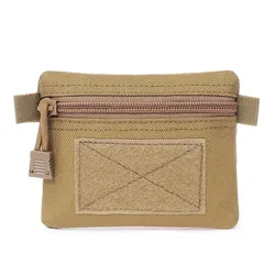 Tactical Molle EDC Pouch Wallet Portable Camping Hiking Hunting Bag Mini Waist Pack Purses Outdoor Zipper Card Key Holder Pocket