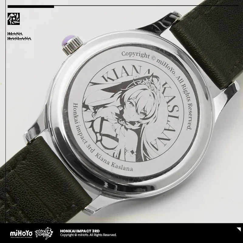 miHoYo Official Game Kiana Watch Honkai Impact 3 Herrscher of Flamescion Theme Mechanical Watch Anime Ornament Cosplay Xmas Gift