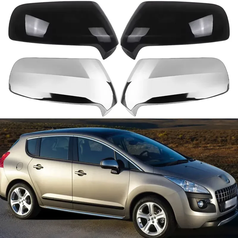 For Peugeot 3008 Citroen C3 C4 Mirror Cover Replacement Car Exterior Trim