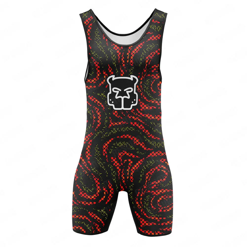 2026 Men's Wrestling Singlets Suit Fitness One Piece Sleeveless PowerLifting Sports Bodysuit Weightlifting Skinsuit Undershirt