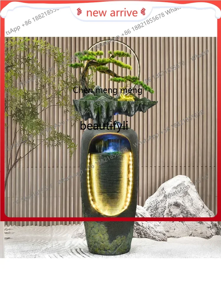 

ss7486 Vase Make a Fortune as Endless as Flowing Water Decoration Lobby Entrance Bedroom Sofa TV Cabinet next to Ornament Furni