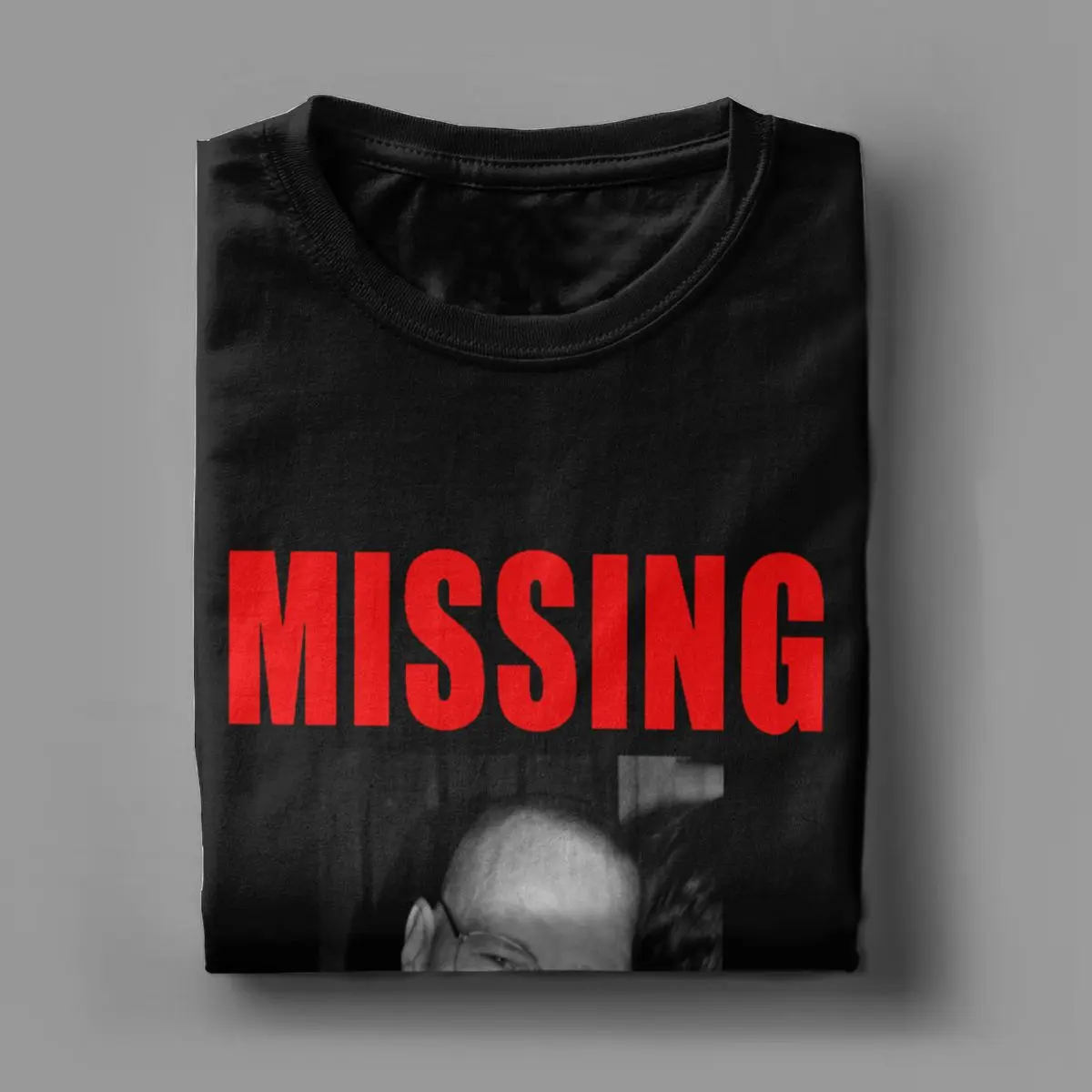 Walter White Missing Poster Breaking Bad Men\'s T Shirts Novelty Tees Short Sleeve Round Collar T-Shirt Pure Cotton Party Clothes