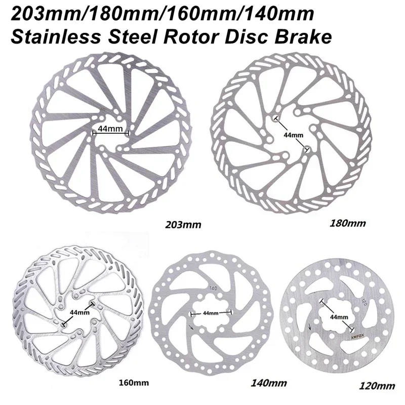 

203 мм/180 мм/160 мм/140 мм роторный дисковый тормоз из нержавеющей стали для MTB горного дорожного велосипеда-круизера, детали велосипеда, аксессуары для велосипеда