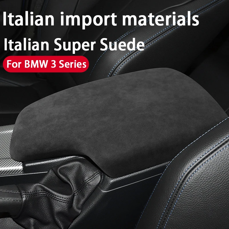 

For BMW 3 4 Series F30 F31 F35 F32 F34 GT F33 F36 2013-2019 top Suede Car Center Console Armrest Box Cover Interior Accessories