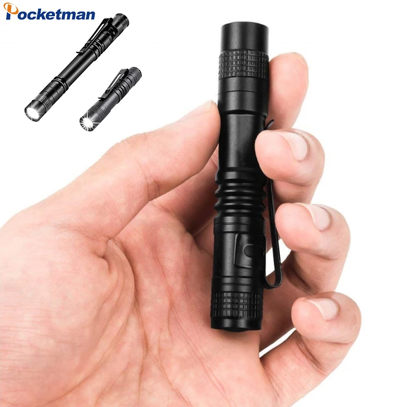 

LED Flashlight Portable Aluminium Alloy Flashlights Zoomable Torch Pocket Emergency Mini Flashlight Medical Flashlight