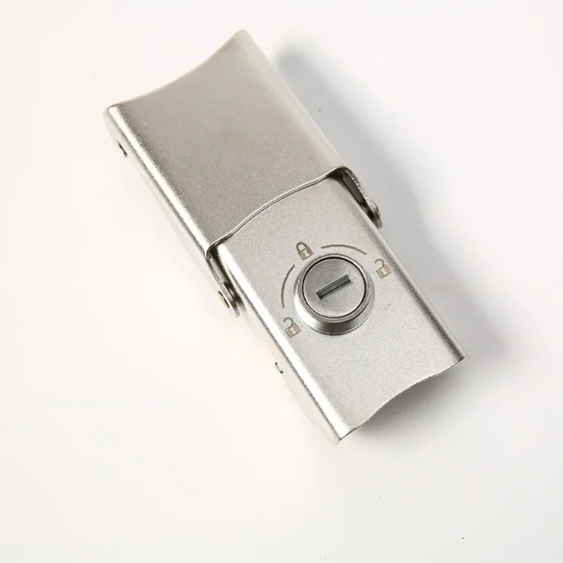 Detachable Stainless Steel Buckle Lock Hardware Motorcycle Trunk Lock Hinge Lock 2 Keys