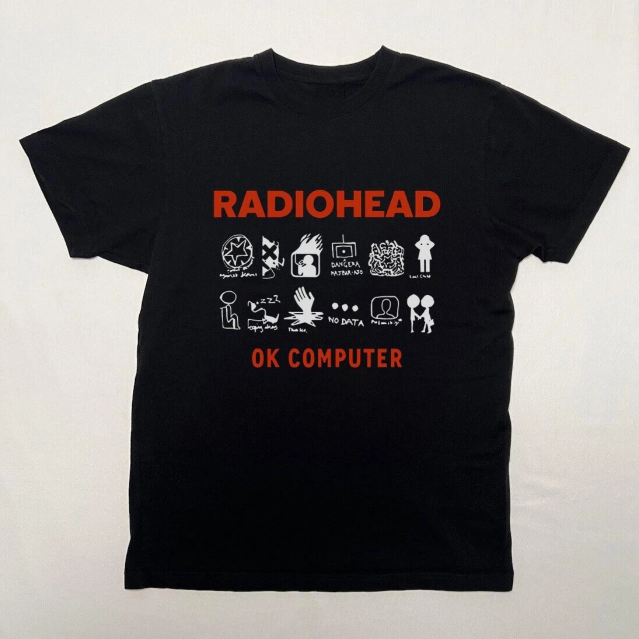 Radiohead Shirt Vintage Washed Unisex Oversized Rock Streetwear Soft Cotton Short Sleeve Tee Gift Clothing Tops 2026 Hot Sale