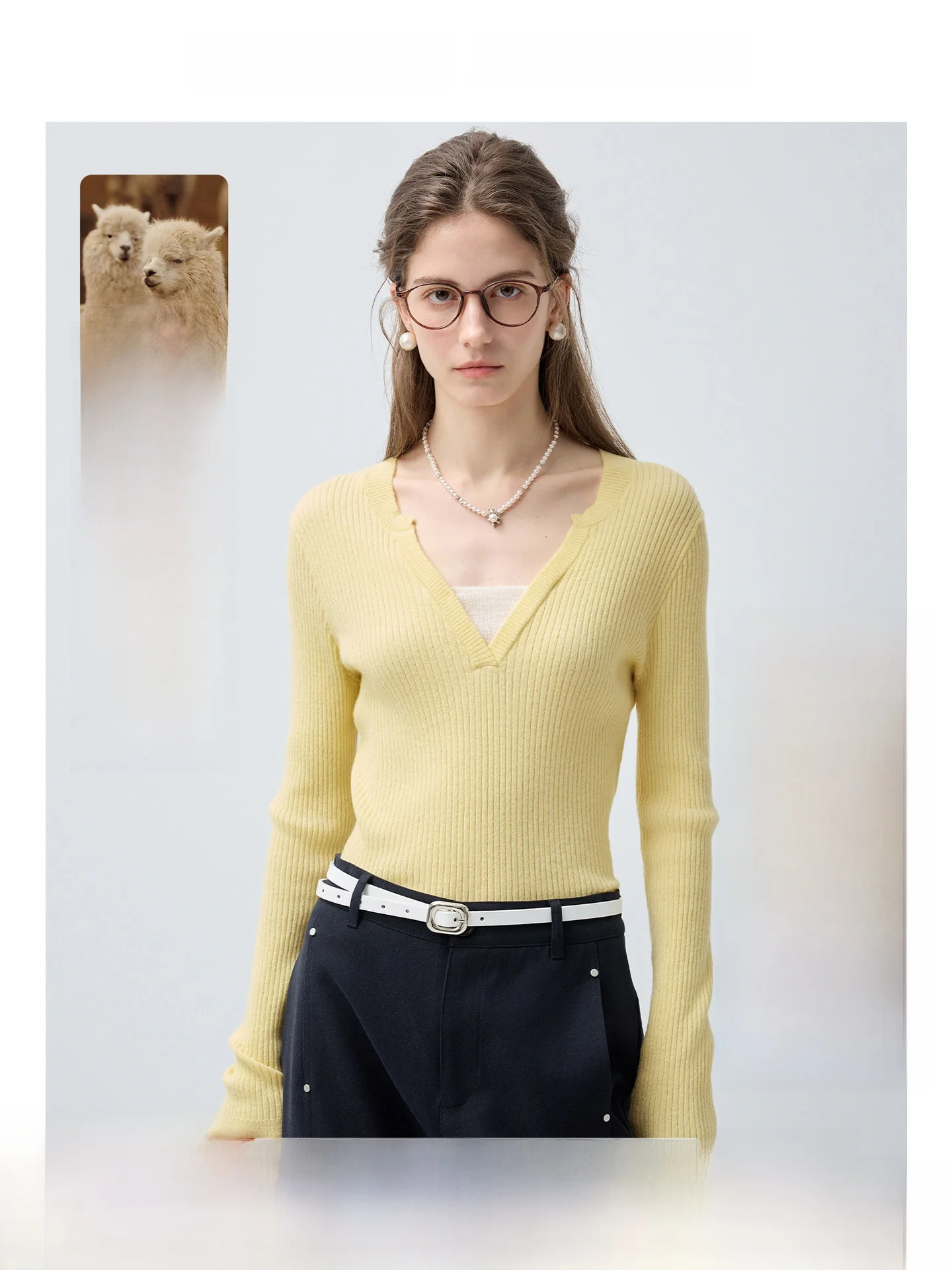 

Женский вязаный свитер больших размеров с V-образным вырезом, облегающий, универсальный, весенний, новый, для полных, многослойный, верхняя одежда