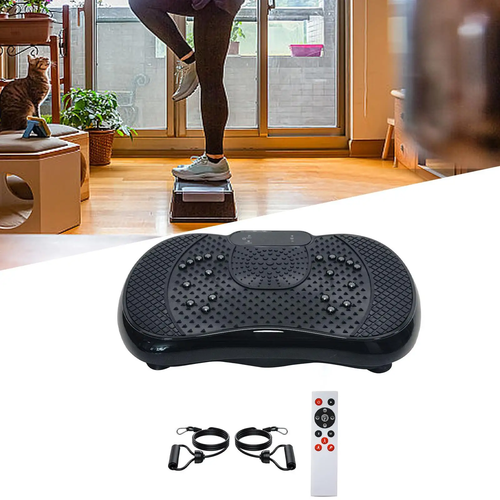 Vibration Plate Exercise Machine Full Body Shaker Shaking Board for Adults Home Office Gym Equipment Vibration Plate Platform