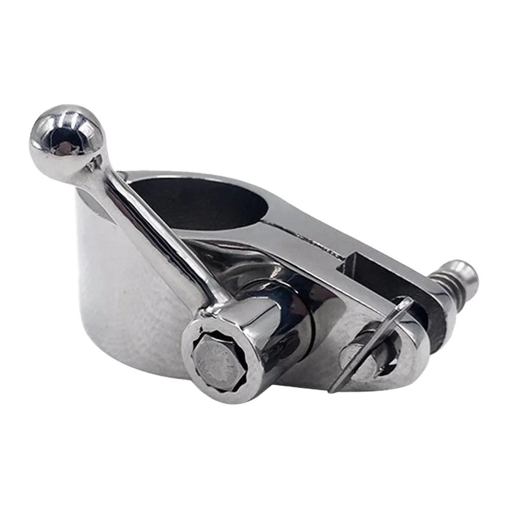 Marine Sunshade Installation Stainless Pipe Clamp Boat Hinge Fitting Silica Sol Precision Casting Marine Grade Construction