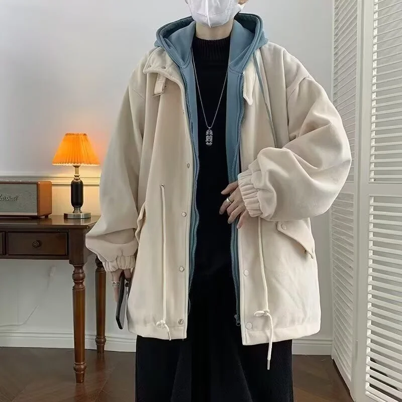 المراهقين الصبي ربيع الخريف وهمية قطعتين Jaet الوقوف صالح ألياف البوليستر طويلة Sve مقنعين سستة إغلاق عارضة Jaet