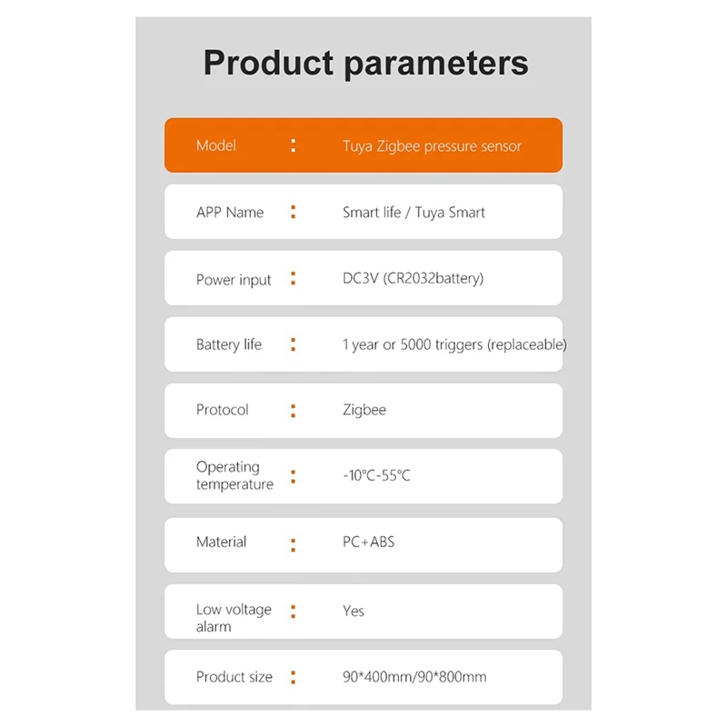 -BOFF Tuya Intelligenter Drucksensor für Zigbee-Szenenverknüpfung zur Schwerkrafterkennung, Automatisierung