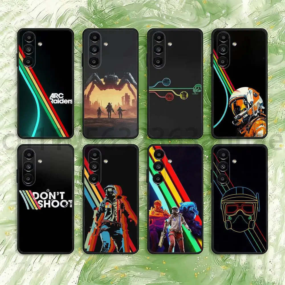 

HOT GAME A-ARC Raiders Phone Case For Samsung S25,24,21,22,23,S30,Ultra,S20,Plus,Fe,Lite,Note,S10,S9,Black Soft Shell