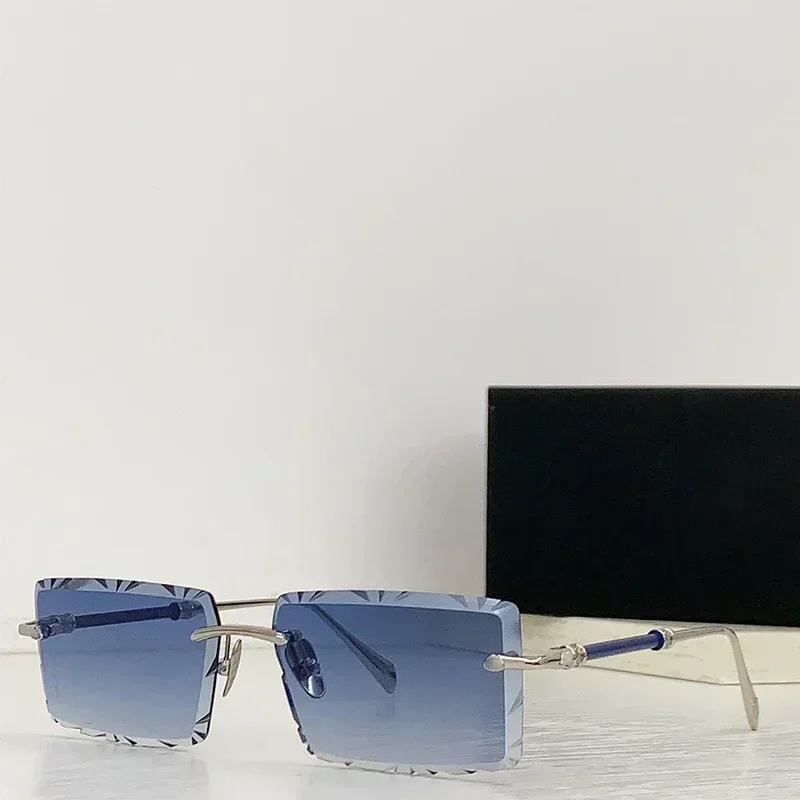 

Z055 Rimless Rectangle lunettes de soleil homme Designer Brand copie luxe High Quality UV400 Outdoor Personlized Sunglasses Men