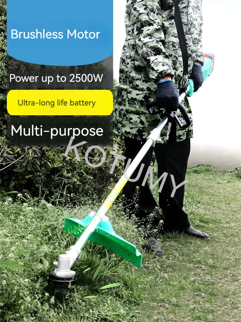 Electric Lawn Mower 24V Cordless Grass Trimmer Electric Lawn Mower Rechargeable Battery Fast Charger Power Garden Tools