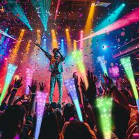 4pcs LED Fiber Optic Stick Luminous Rod Frequency Conversion Fiber Optic Wands Colored Night Light Christmas Decorations