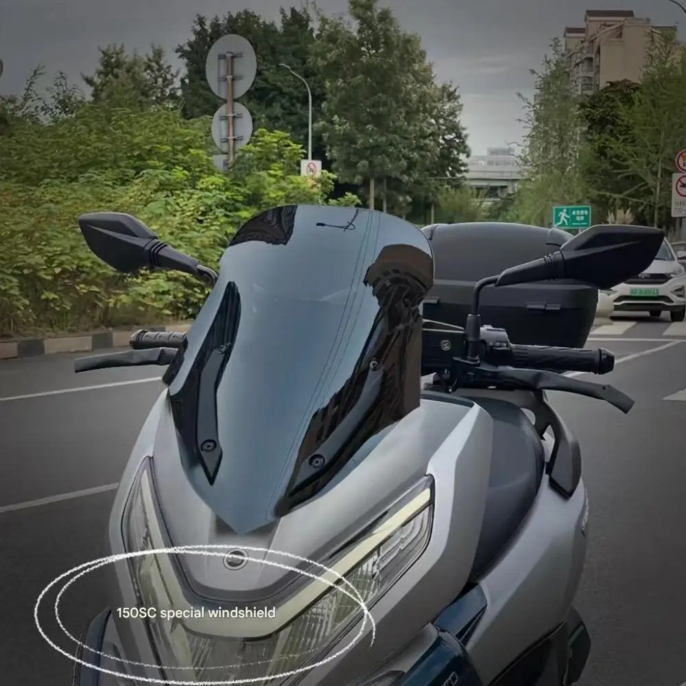 Suitable for CFMOTO 150SC windshield imitation TMAX windshield 150SC heightened windshield modification accessories