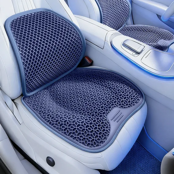 Car waist summer honeycomb gel ice silk waist support pillow summer driving waist protection ventilated breathable seat back