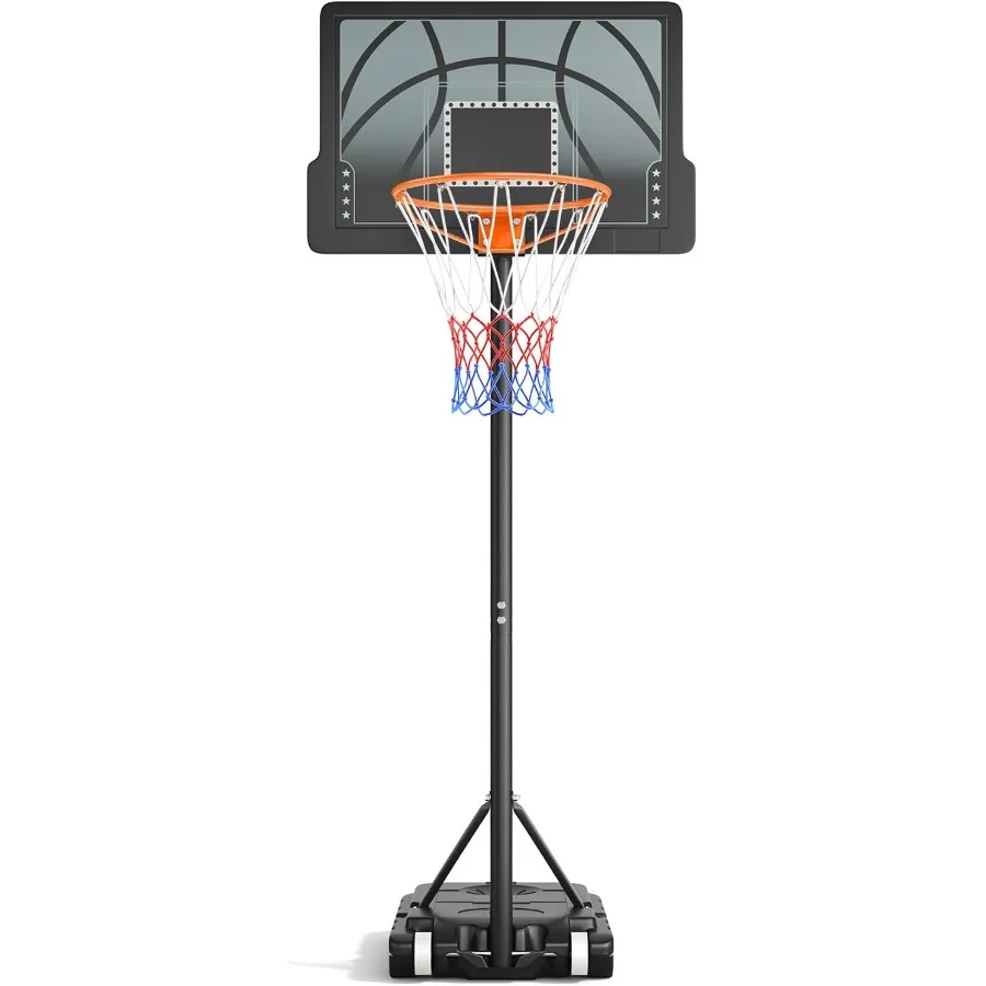 

Basketball Hoop 3.6-7 FT Height Easy Adjustable Portable Basketball Hoop for Outdoor and Indoor Use Suitable for Teens and Yout