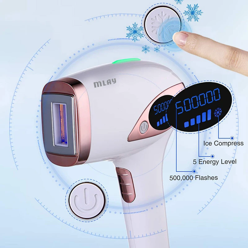 Laser Hair Removal Device IPL Laser Epilator Portable Body Facial Hair Remover Machine For Women Men