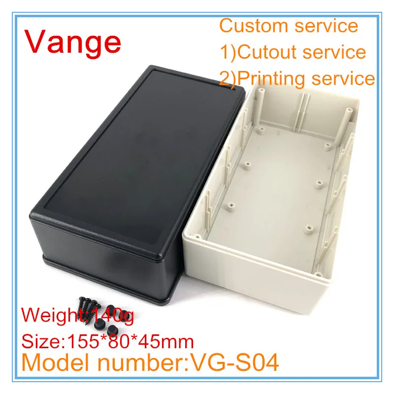 Vange Desktop Behuizing 155*80*45Mm Abs Plastic Project Doos Pcb Case