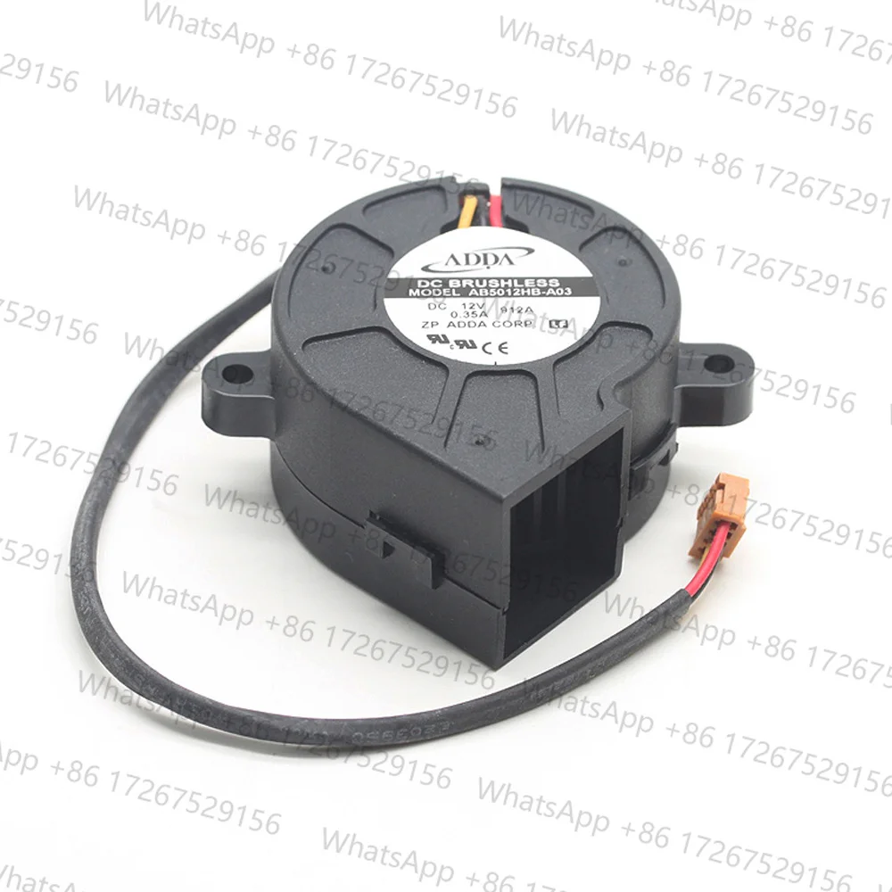 FOR ADDA AB5012HB-A03 50x50x25mm DC 12V 0.35A Dual Ball Bearing Projector Cooling Fan 3-Wire